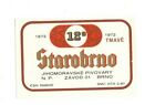 Czech Republic Beer Label - Jihomoravske Pivovary, Brno - Starobrno