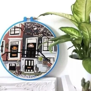 Hand Embroidery Kit 15cm - Beginners DIY Craft Project - Modern Needlework - Picture 1 of 1