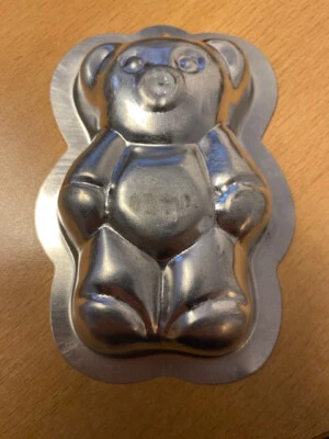 Backform Kuchen Pudding Form Teddy Bär Weißblech metall Form ca: 14X9 cm - Bild 1 von 4