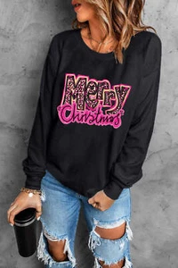 MERRY CHRISTMAS Long Sleeve Sweatshirt - Picture 1 of 4