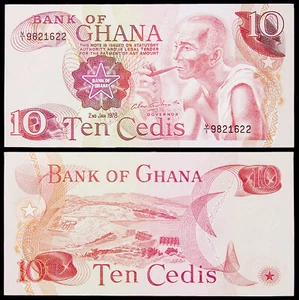 Ghana 10 Cedis 1978 P-16f (GLIB-001S) - Imagen 1 de 1