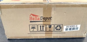 NEW SEALED Bella Depot 42”Retractable 6-Speed Ceiling Fan w /Remote Gold Bin11