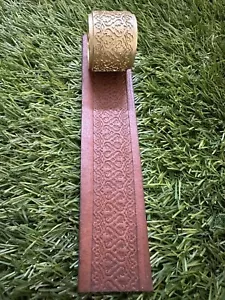 Solid Brass Leather Belt Embossing Roller Design K22, Roller Dia 38 mm x 30 mm - Picture 1 of 8