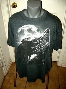Camisa vintage Eagle over Moon Y2K Gildan 2XL LRG 50/50 - Imagen 1 de 9
