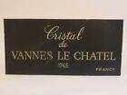 Antique Cristal De VANNES LE CHATEL France Dealer Store Advertising Display Sign