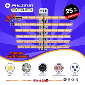 BA4000 Spider LED Grow Light Dimmbare Vollspektrum Grow Lampe 2~5Zimmerpflanzen - Bild 1 von 12