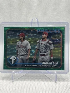 2024 Topps Series 2 Philadelphia Phillies Dynamic Duo Green Foil /499 Nola - Picture 1 of 3