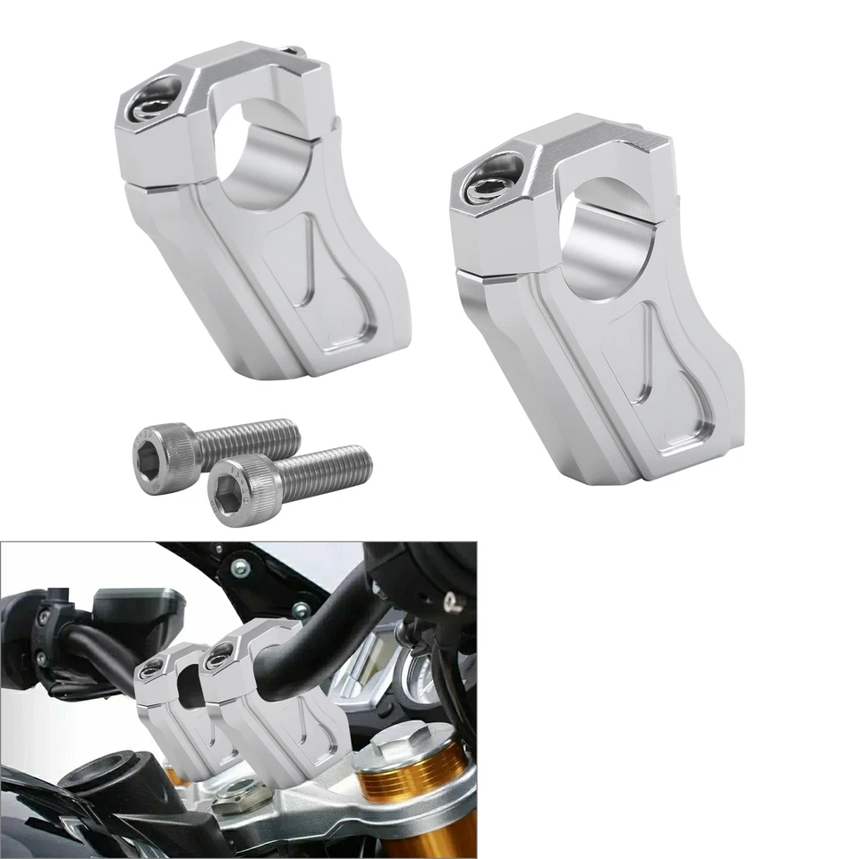 Abrazaderas de montaje elevadoras de manillar aptas para BMW R Nine T 2014-2020 Urban GS 2017-2020 Foto 1 de 4
