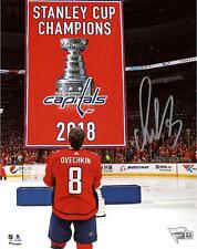 Alex Ovechkin Washington Capitals Signed 8x10 2018 Banner Night Photograph