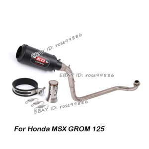 For Honda MSX GROM 125 2013~2015 Slip Exhaust Link Pipe Muffler With DB Killer - Picture 1 of 12