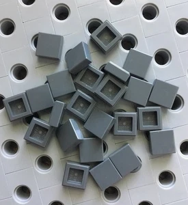 Lego Gris Oscuro 1x1 Azulejos Cuadrados Acabado Suave Edificios Techo Piso Nuevo 25 piezas - Imagen 1 de 2