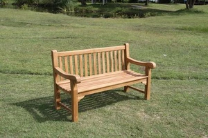 Elefantenbank - Teak massiv Gartenbank - Teakbank 150cm - Bild 1 von 4