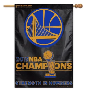 2017 Golden State Warriors Champs Single Sided Wincraft 28"x40" Vertical Flag ** - Picture 1 of 1