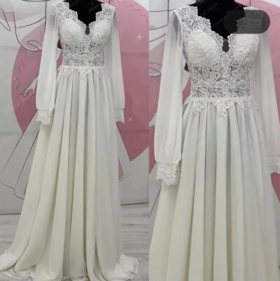 Classic A-Line Wedding Dresses Sweetheart Appliques Court Train Brdal Gowns - Image 1 of 4
