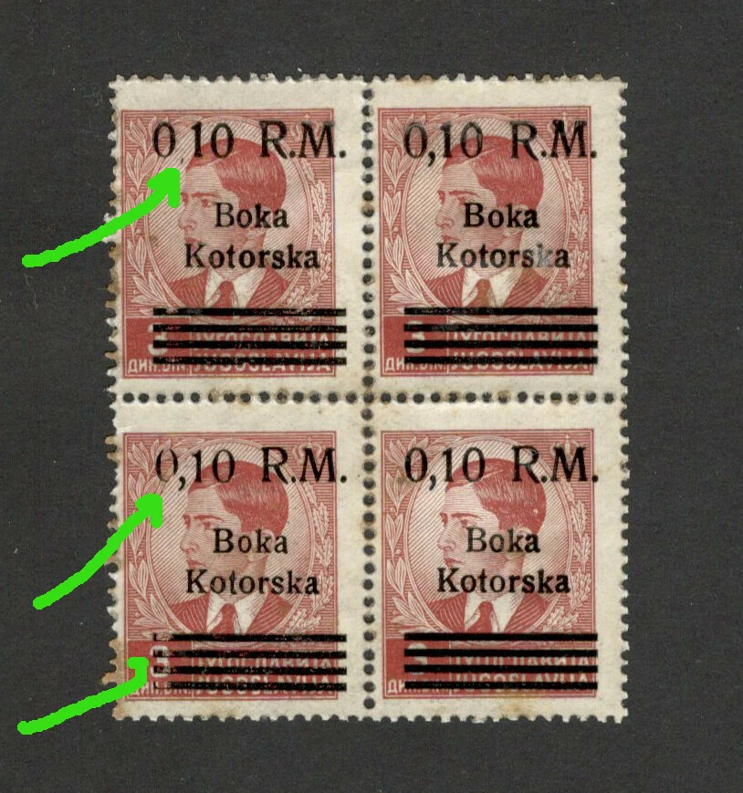 ALEMANIA OCC KOTOR, BOKA - BLOQUE DE 4 COMO NUEVO - PEGAMENTO EN LA PARTE DELANTERA - MÁS ERRORES -1944. Foto 1 de 3