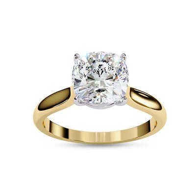 2.5 Ctw Moissanite Solitaire Engagement Ring For Women 10K Gold - Image 1 of 4