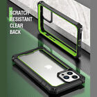 For Apple iPhone 13 Pro Case Clear Back Shockproof Cover 360 Full Coverage Green