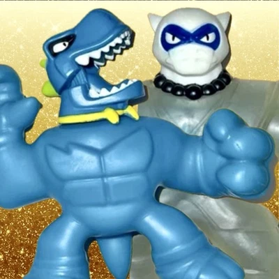 Heroes Of Goo Jit Zu Squishy Figure Goo Shifters Pantaro + Dino Power Tyro T-rex - Image 1 of 4