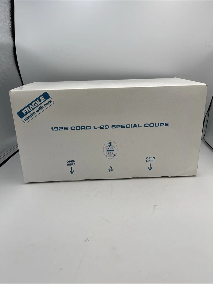 1929 Cord L-29 Special Coupe Danbury Mint 1:16 Scale NEW MIB - Image 1 of 4