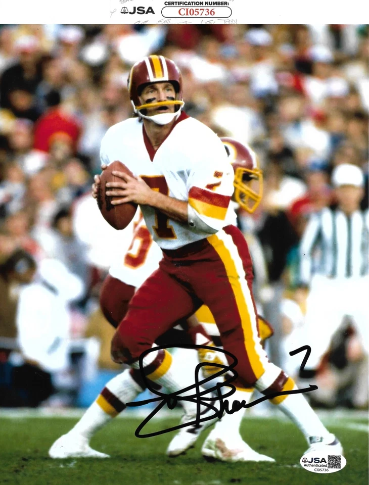 JOE THEISMANN signed auto WASHINGTON REDSKINS 8X10 photo w/ COA JSA CI05736 - Image 1 of 1