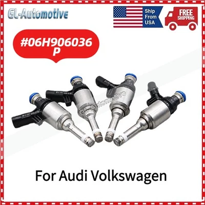NUEVOS 4 PIEZAS Inyectores de Combustible 06H906036P para Volkswagen Tiguan Passat CC Jetta 2.0L Foto 1 de 4