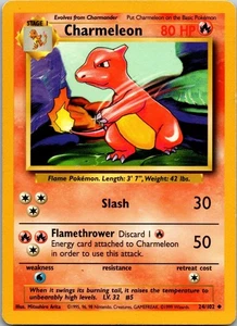 CHARMELEON 024/102 - POKEMON BASE SET - NM - Picture 1 of 2