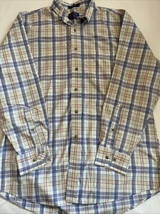 Pendleton Shirt Mens Large L Broadway Cloth Wrinkle Resistant Plaid Button Down - Picture 1 of 8