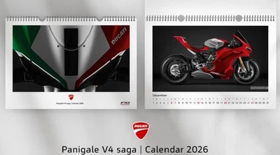 DUCATI KALENDER 2026 Calendar Superbike PANIGALE V4 SAGA - limitiert NEU 2026
