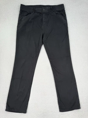 Pantalones de pana James Perse para hombre *34x28,5 negro botón mosca 5 bolsillos cordón elástico Foto 1 de 4