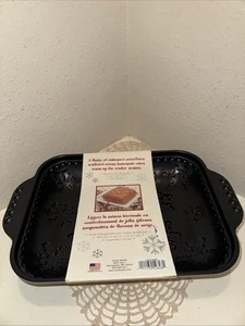 NordicWare Snowflake Cake Pan 10 Cup Heavy Cast Aluminum USA 54848 11x8.5x2.25” - Picture 1 of 13