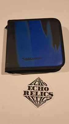 Case Logic 24 CD Case Blue Marble Design Vintage Rare - Image 1 of 4