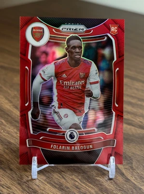 Folarin Balogun 2021-22 Panini Prizm Premier EPL #208 Red Prizm /199 Rookie RC - Image 1 of 2