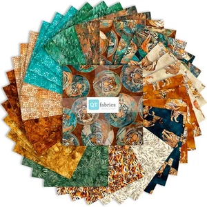 Eye of the Tiger 10 inch Squares 42 Piece Bundle - Picture 1 of 2