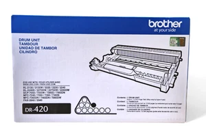 Brother DR420 Drum Unit, Yields Up to 12,000 pages Black - NEW IN SEALED BOX - Afbeelding 1 van 7