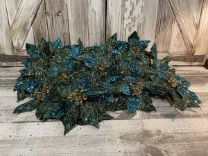 Pier One Peacock Poinsettias Christmas New Lot 20 Rare Vintage - Picture 1 of 6