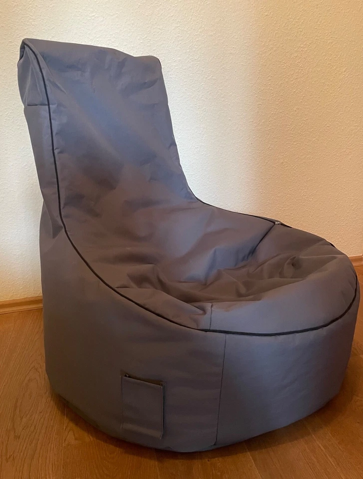SITTING POINT Sitzsack - grau, Höhe: 90cm, Breite: 70cm, Länge 80cm - Bild 1 von 2