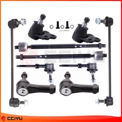 Set Of 10 For 2005-2007 Chevrolet Equinox Front Tie Rod End Ball Joint Steering Foto 1 de 4