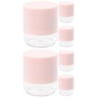 6 pcs Loose Powder Boxes Plastic Powder Container Empty Powder Cases with Puff