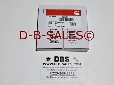 STD Standard Piston Ring Set Dodge Cummins 89-98 12V 3.9 5.9 4BT 6BT Diesel NEW - Image 1 of 2