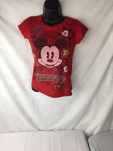 DIsney MICKEY MOUSE Large 10-12 SHIRT Red - Picture 1 of 4