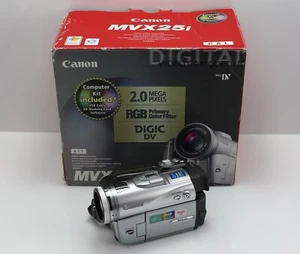 CANON MVX25i CAMCORDER BOXED MINI DV DIGITAL TAPE VIDEO CAMERA MV X25i - Bild 1 von 4