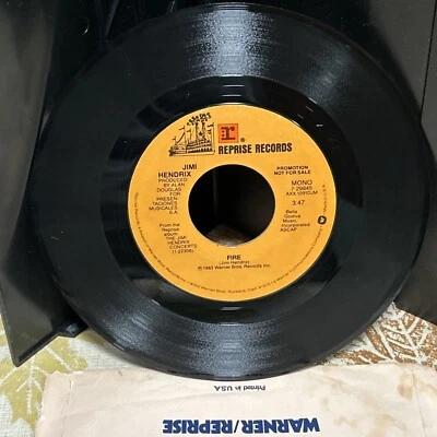 NM • JIMI HENDRIX - FIRE - PROMO NOT FOR SALE / MONO / STEREO - US PRESSING 1982 - Image 1 of 4