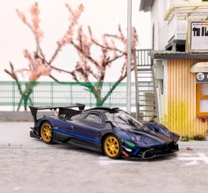 CM 1:64 Blue Zonda Revolucion Super Racing Sports Model Diecast Metal Car - Picture 1 of 12