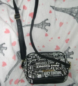 WOMEN'S BLACK & WHITE BAGS PURSES JUICY COUTURE WOMEN'S ACCESSORIES GIFT - Picture 1 of 15