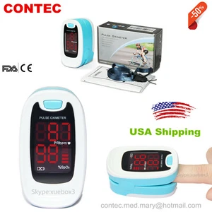 Pulsossimetro LED punta dito misuratore ossigeno nel sangue frequenza cardiaca SpO2 monitor paziente - Foto 1 di 12