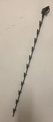 Lote de 12 - Clip colgante de tira de merchandising de metal para 12 artículos con placa de escaneo Foto 1 de 3