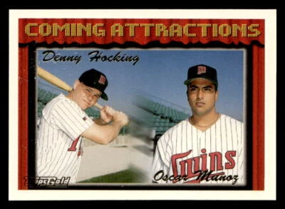 Denny Hocking / Oscar Munoz CA, RC 1994 Topps  Card #771 Minnesota Twins - Image 1 of 2