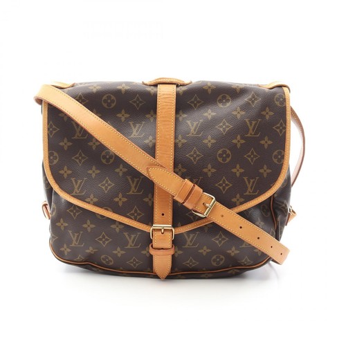 LOUIS VUITTON（LV） Borsa a tracolla Louis Vuitton Saumur 35 M42254 monogramma marrone usata donna