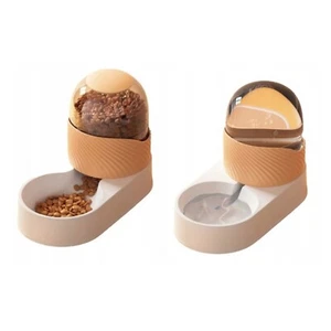 Wasserspender und Futterspender Futterautomat Futterstation für Katzen Hunde 2L - Bild 1 von 6