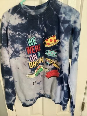 FRIENDS - Tie Dye - “On A Break / Central Perk” Graphic Sweatshirt - Size Medium - Image 1 of 4